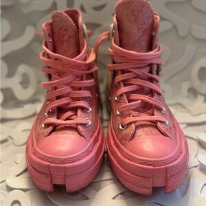 Converse Coral High-Top Sneakers